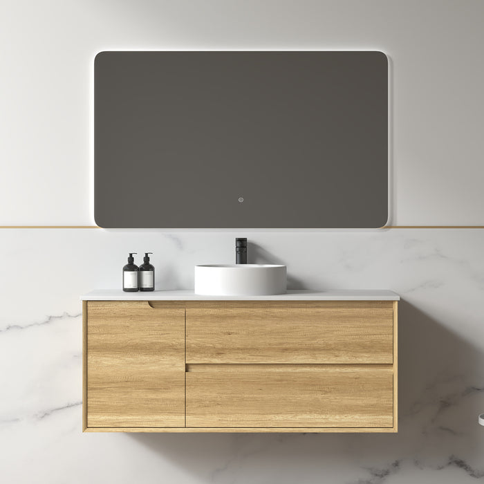 Solena 1200mm Sand Oak Wall Hung Vanity