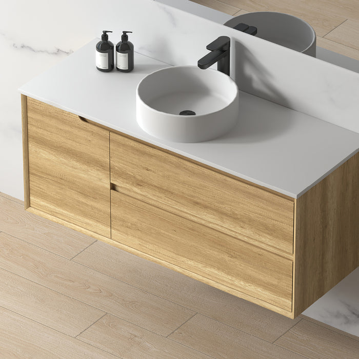 Solena 1200mm Sand Oak Wall Hung Vanity