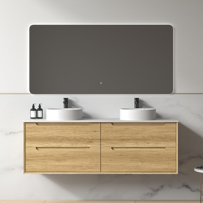 Solena 1500mm Sand Oak Wall Hung Vanity