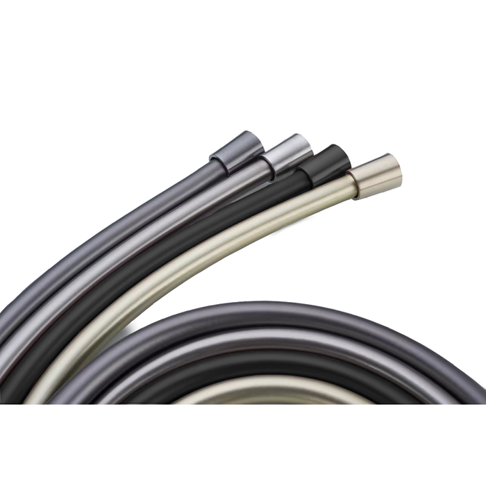 Coloured Matte Black Rubber Hose