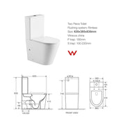 Cesena Rimless Short Projection Toilet Suite By Indulge® - Acqua Bathrooms