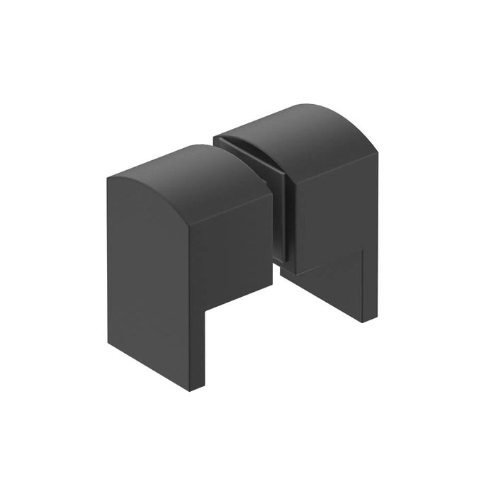 Matte Black Square Lever Shower Screen Handle - Acqua Bathrooms