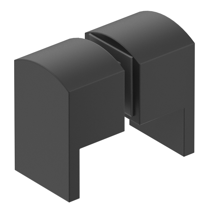 Matte Black Square Lever Shower Screen Handle