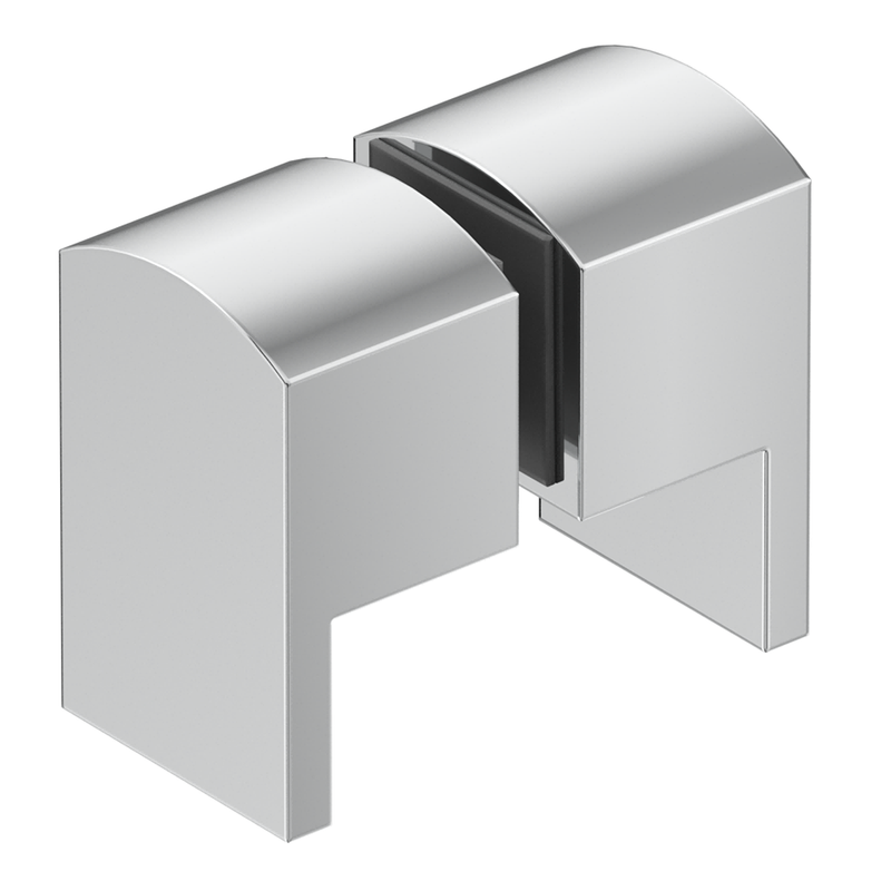 Chrome Square Lever Shower Screen Handle