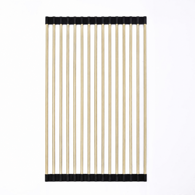 Kitchen Sink Roll Matt Drainer - Brushed Gold