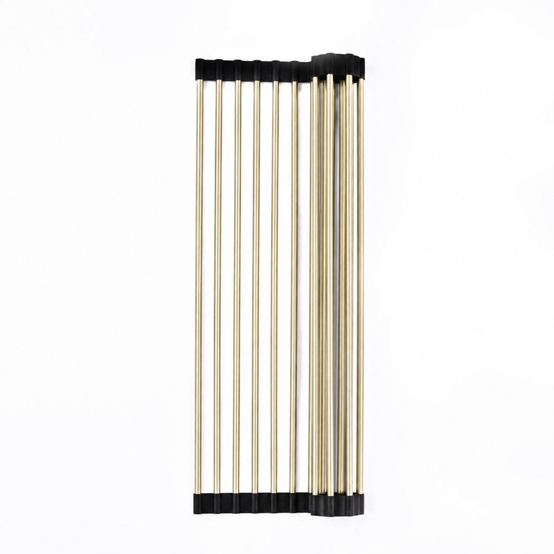 Kitchen Sink Roll Matt Drainer - Brushed Gold