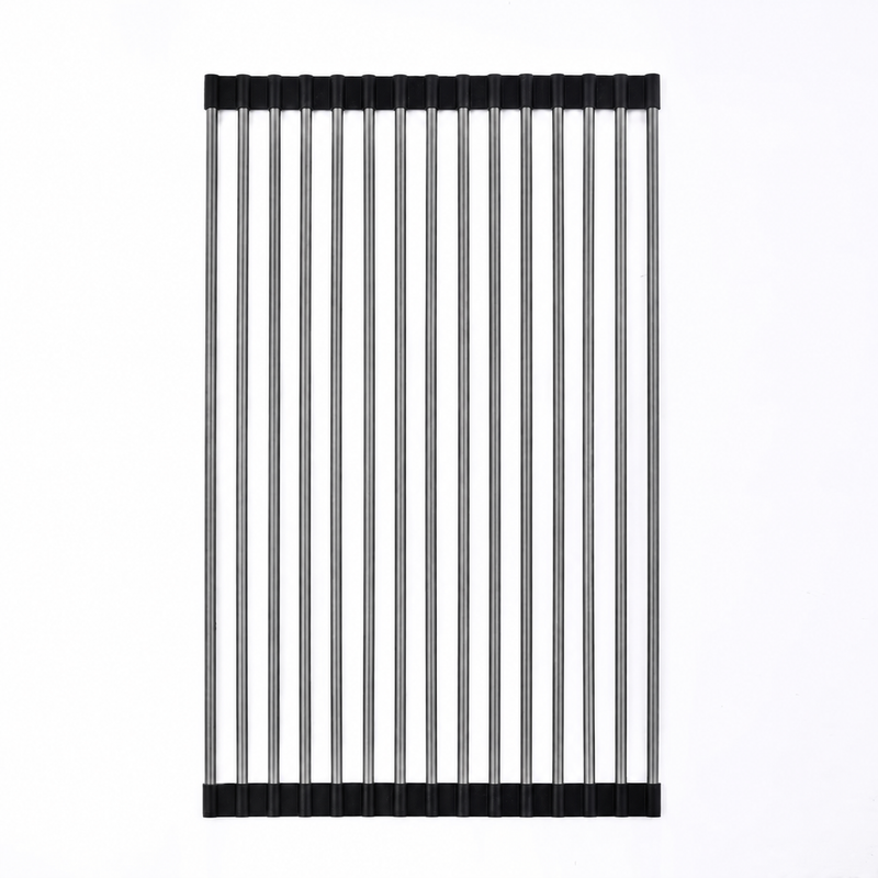 Kitchen Sink Roll Matt Drainer - Brushed Gun Metal