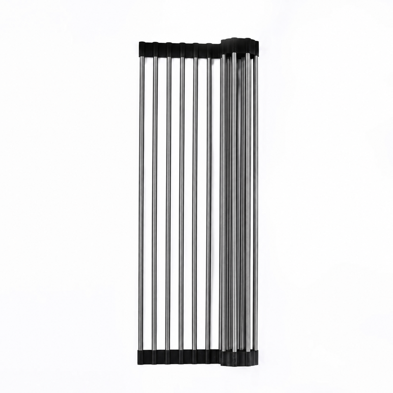 Kitchen Sink Roll Matt Drainer - Brushed Gun Metal