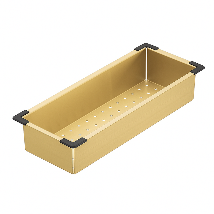 Kitchen Sink Colander Insert - Brushed Gold - Acqua Bathrooms