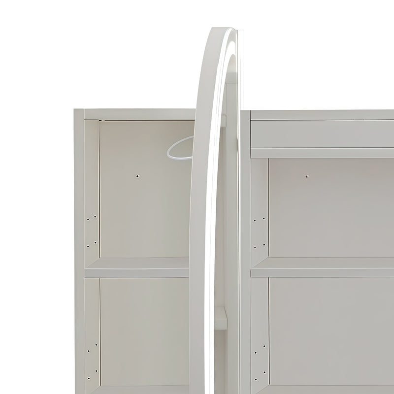 Stella Touchless LED 1200 x 700 Matte White Oval  Shaving Cabinet