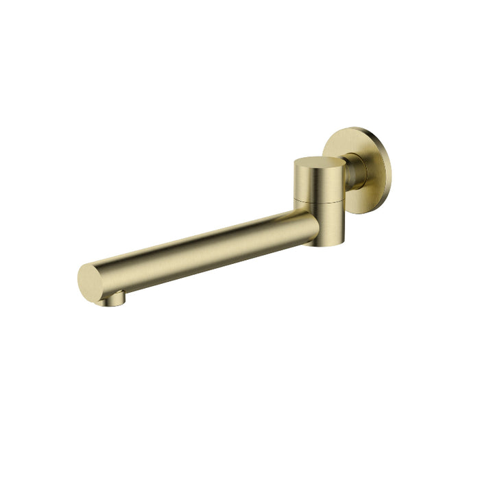Star Mini Brushed Gold Round Swivel Bath Spout