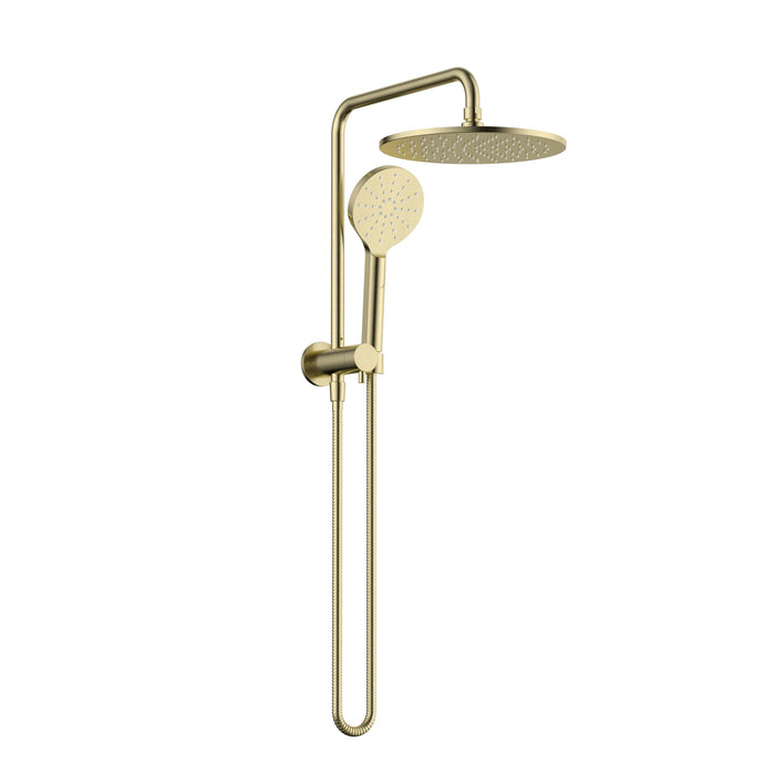 Star Luxury Brushed Gold Multifunction Compact Shower Rail Set