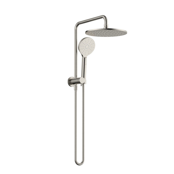 Star Luxury Warm Brushed Nickel Multifunction Compact Shower Rail Set