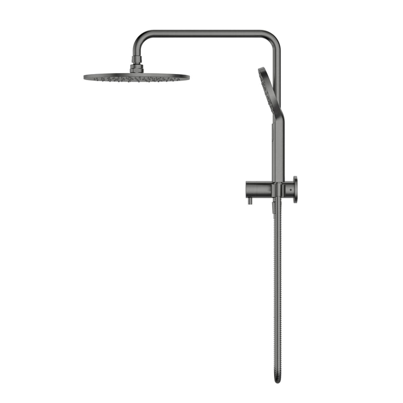 Star Luxury Gun Metal Multifunction Compact Shower Rail Set