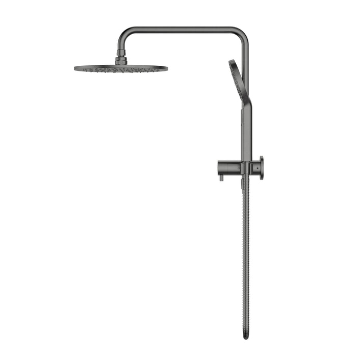 Star Luxury Gun Metal Multifunction Compact Shower Rail Set