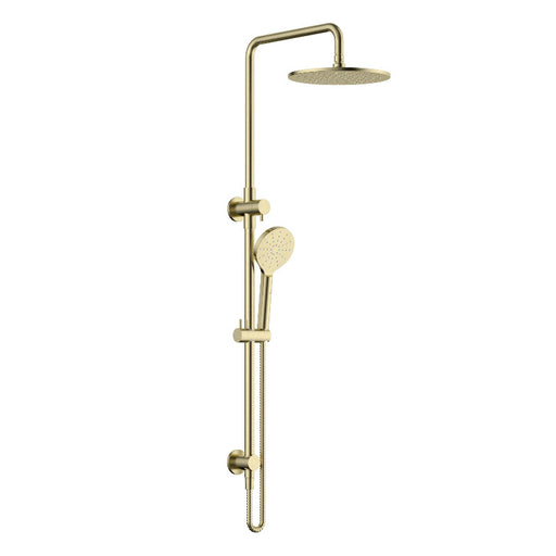 Star Luxury Brushed Gold Multifunction Shower Rail Set - Acqua Bathrooms