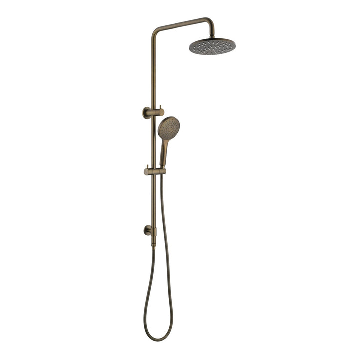 Star Project Antique Brass Multifunction Shower Rail Set