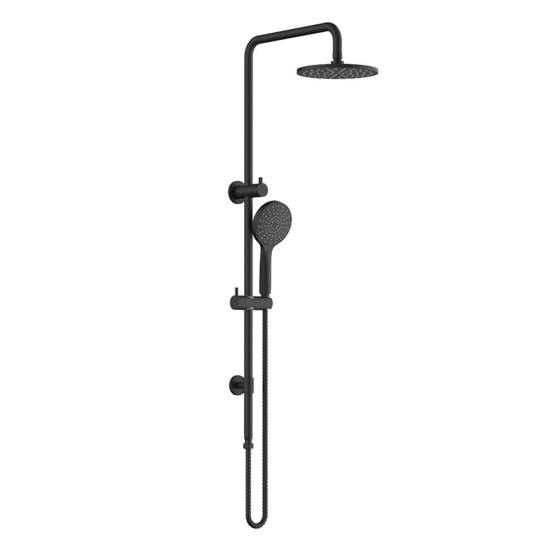 Star Project Matte Black Multifunction Shower Rail Set - Acqua Bathrooms