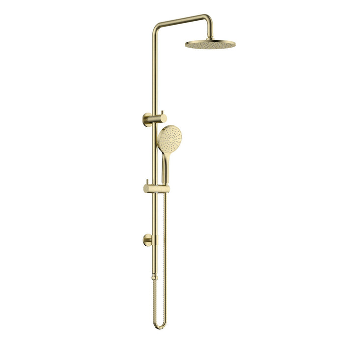 Star Project Brushed Gold Multifunction Shower Rail Set - Acqua Bathrooms