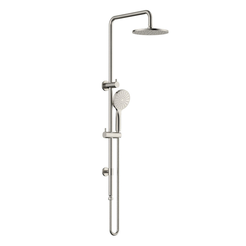 Star Project Brushed Nickel Multifunction Shower Rail Set - Acqua Bathrooms