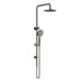 Star Project Gun Metal Multifunction Shower Rail Set - Acqua Bathrooms