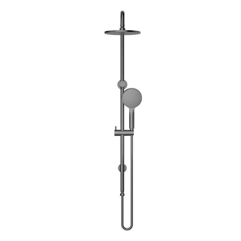 Star Project Gun Metal Multifunction Shower Rail Set - Acqua Bathrooms
