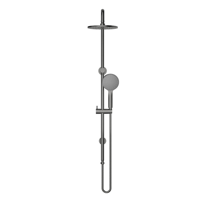 Star Project Gun Metal Multifunction Shower Rail Set - Acqua Bathrooms