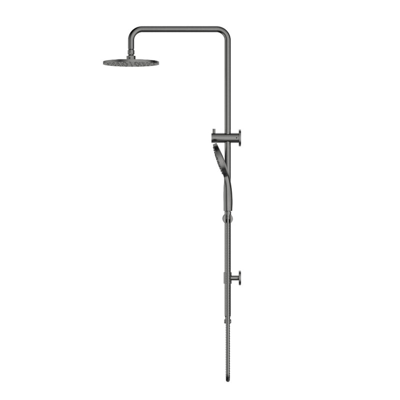 Star Project Gun Metal Multifunction Shower Rail Set - Acqua Bathrooms