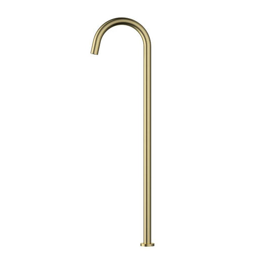 Star Mini Brushed Bronze Round Freestanding Bath Spout - Acqua Bathrooms