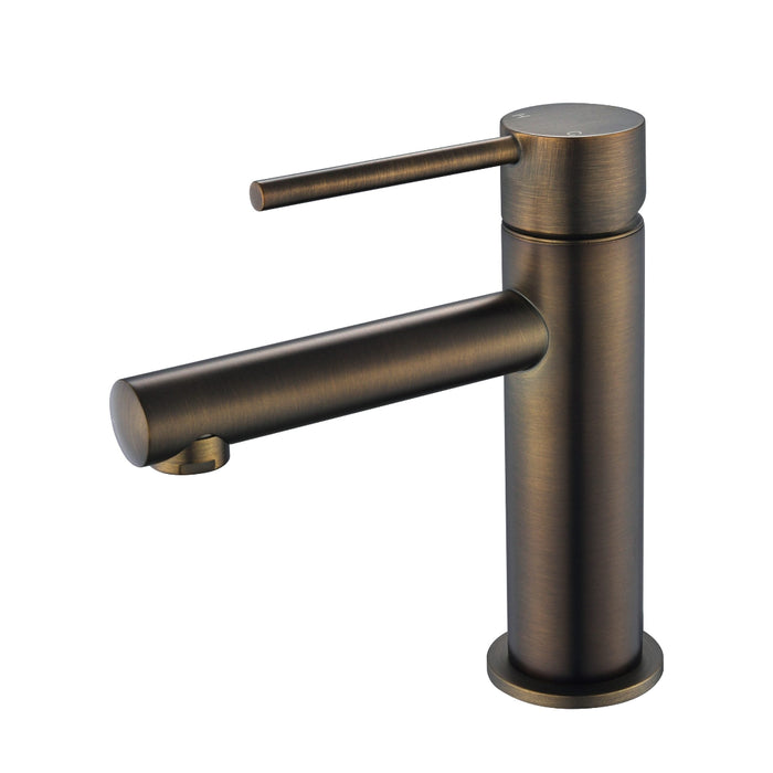 Star Mini Antique Brass Basin Mixer