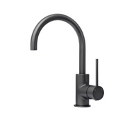 Star Mini Gun Metal Grey Swivel Basin Mixer - Acqua Bathrooms