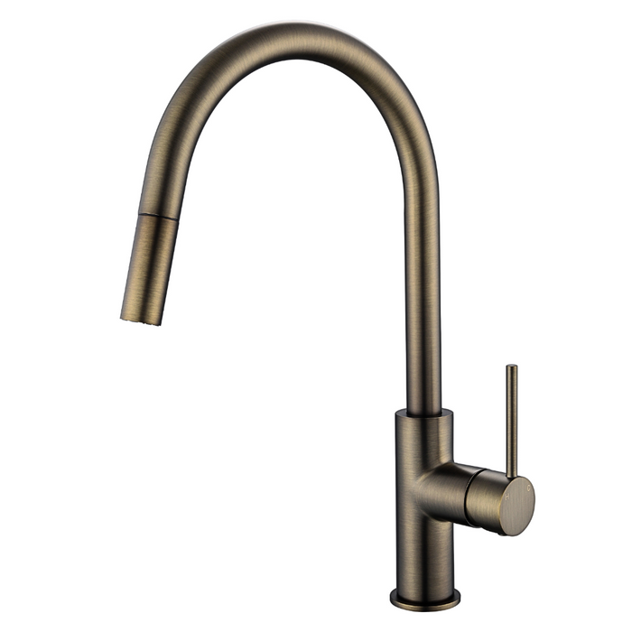 Star Mini Antique Brass Pull Out Kitchen Mixer