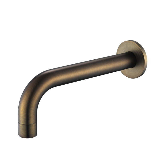 Star Mini Round Antique Brass Bath Spout