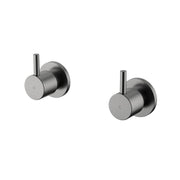 Star Mini Gun Metal Pin Wall Tap Set 1/4 Turn - Acqua Bathrooms