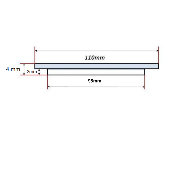 110 mm Slim Standard Square Floor Waste