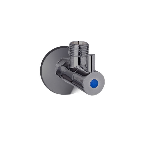 Brushed Nickel Single Mini Cistern Cock - Acqua Bathrooms