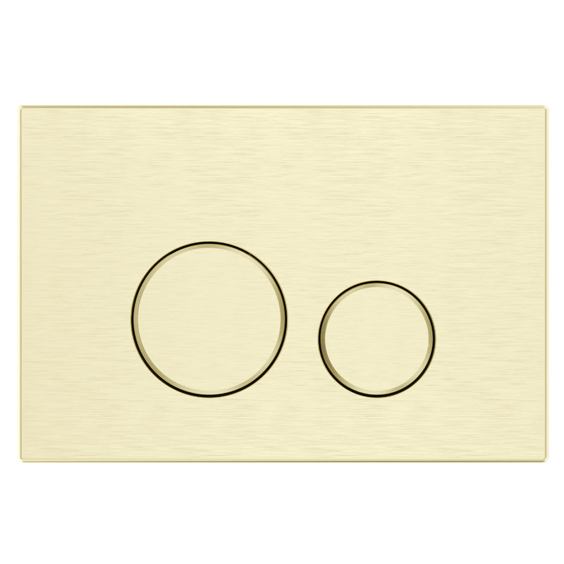 Geberit Compatible Round Brushed Gold / Brass Button