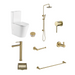 Star Mini Round Brushed Brass / Bronze Bathroom Package - Acqua Bathrooms