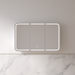 Tetra LED 1200 x 750mm Matte White Soft Square Shaving Cabinet - Acqua Bathrooms