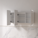 Tetra LED 1200 x 750mm Matte White Soft Square Shaving Cabinet - Acqua Bathrooms