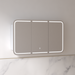 Tetra LED 1200 x 750mm Matte White Soft Square Shaving Cabinet - Acqua Bathrooms