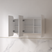 Tetra 1200 x 750mm Matte White Soft Square Shaving Cabinet - Acqua Bathrooms
