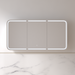 Tetra LED 1500 x 800mm Matte White Soft Square Shaving Cabinet - Acqua Bathrooms