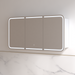 Tetra LED 1500 x 800mm Matte White Soft Square Shaving Cabinet - Acqua Bathrooms