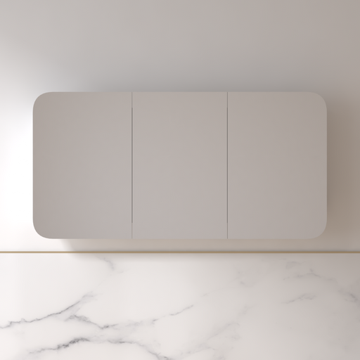 Tetra 1500 x 800mm Matte White Soft Square Shaving Cabinet - Acqua Bathrooms