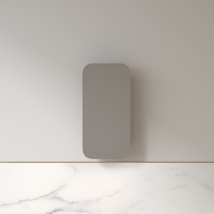 Tetra 450 x 900mm Alder Walnut Soft Square Shaving Cabinet