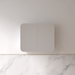 Tetra 900 x 750mm Matte White Soft Square Shaving Cabinet - Acqua Bathrooms