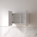 Tetra 900 x 750mm Matte White Soft Square Shaving Cabinet - Acqua Bathrooms