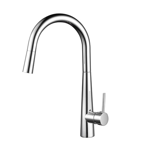 Tivra Chrome Round Pull-Out Kitchen Mixer - Acqua Bathrooms