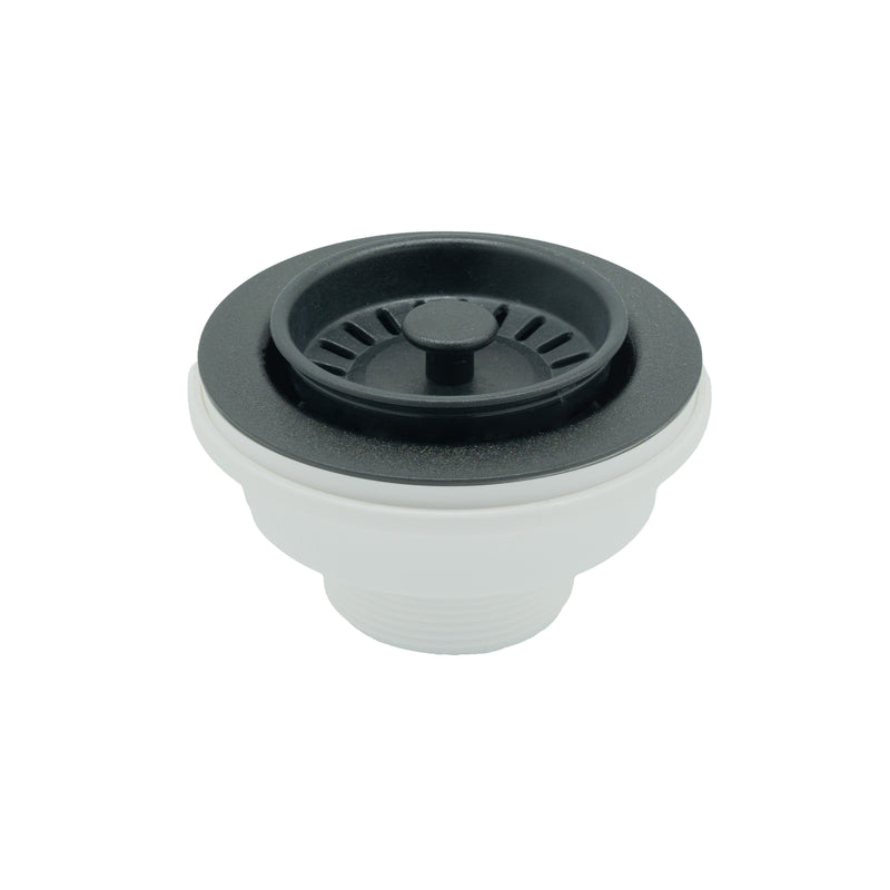 Carysil | Matte Black Granite 90mm Sink Waste Kit - Acqua Bathrooms